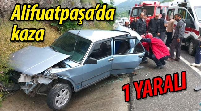 Alifuatpaşa'da kaza: 1 yaralı