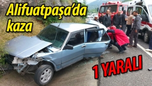 Alifuatpaşa'da kaza: 1 yaralı