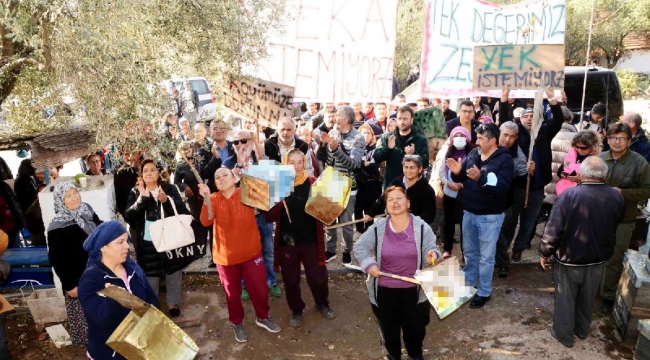 Bodrum köylülerinden RES eylemi