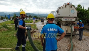 Geyve'de su arızası giderildi