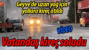 Geyve'de vatandaş kireç soludu
