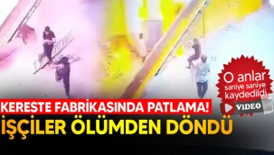 Kereste fabrikasında işçiler ölümden döndü