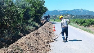 Umurbey'de yeni yerleşimlere içme suyu hattı