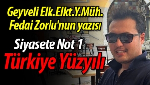 Fedai Zorlu'nun yazısı: Türkiye Yüzyılı