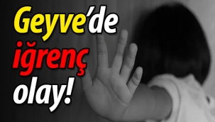 Geyve'de iğrenç olay! 