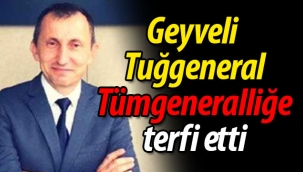 Geyveli havacı Tuğgeneral, Tümgeneralliğe terfi etti