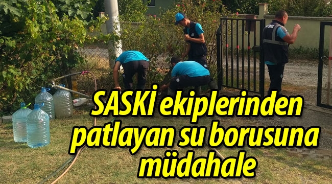 SASKİ ekiplerinden müdahale!