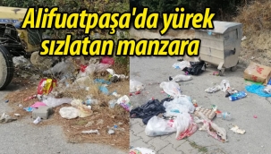 Alifuatpaşa'da yürek sızlatan manzara