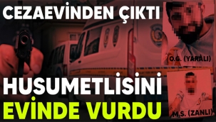 Cezaevinden çıktı, husumetlisini evinde vurdu!