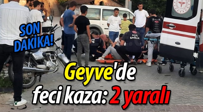 Geyve'de feci kaza: 2 yaralı
