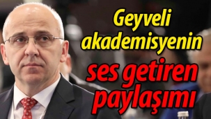 Geyveli akademisyenin ses getiren paylaşımı 