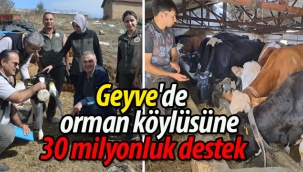 Geyve'de orman köylüsüne 30 milyonluk destek!