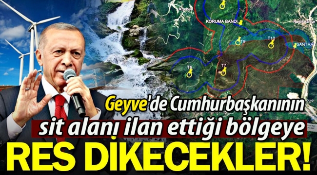 Geyve'de sit alanına RES dikecekler!