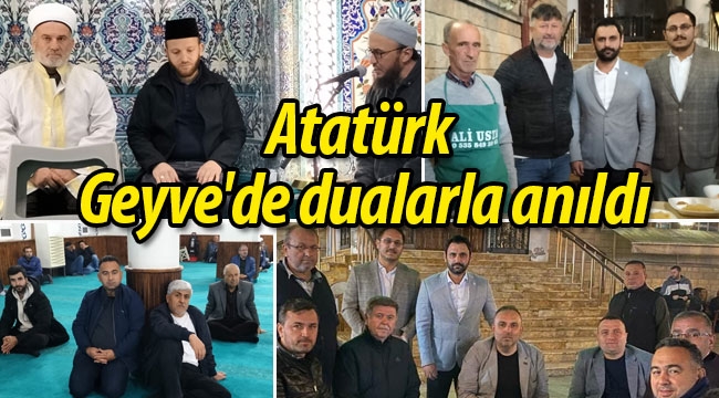Atatürk, Geyve'de dualarla anıldı