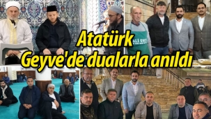 Atatürk, Geyve'de dualarla anıldı