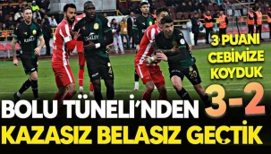 Boluspor'u deplasmanda devirdik: 2-3