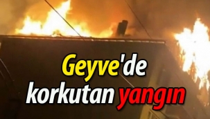 Geyve'de korkutan yangın