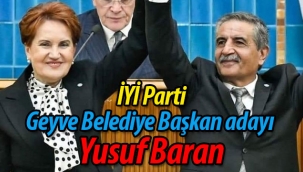 İYİ Parti'nin Geyve Belediye Başkan adayı Yusuf Baran