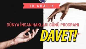 Dünya İnsan Hakları Günü programına davet