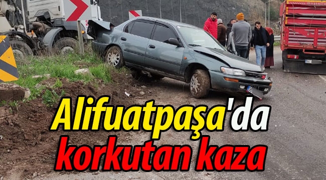 Geyve Alifuatpaşa'da korkutan kaza!