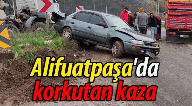 Geyve Alifuatpaşa'da korkutan kaza! 