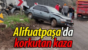 Geyve Alifuatpaşa'da korkutan kaza! 