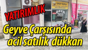 Geyve Çarşısında acil satılık  dükkan