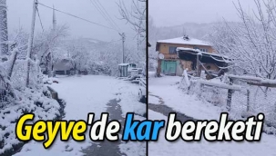 Geyve'de kar bereketi