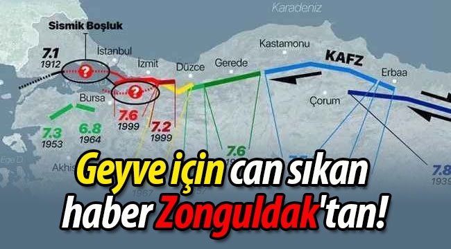 Geyve için can sıkan haber Zonguldak'tan!