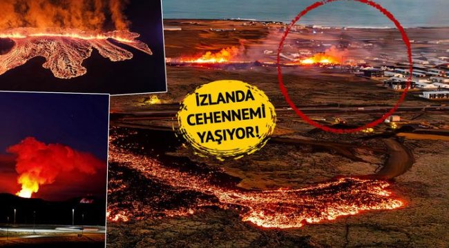 İzlanda cehennemi yaşıyor: Alevler kasabayı yuttu! 