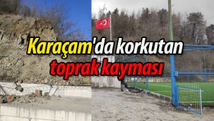 Karaçam'da toprak kayması korkutuyor