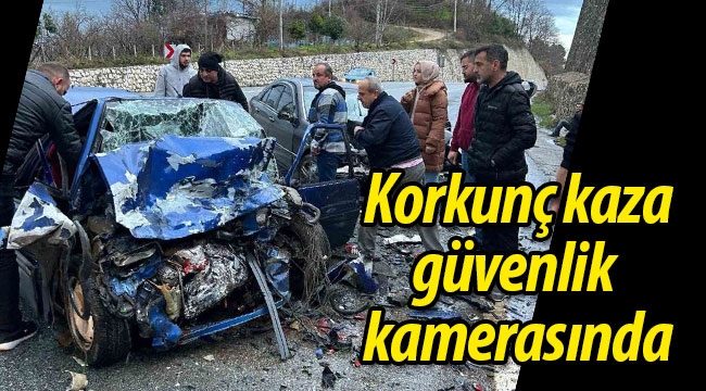 Korkunç kaza güvenlik kamerasında! 