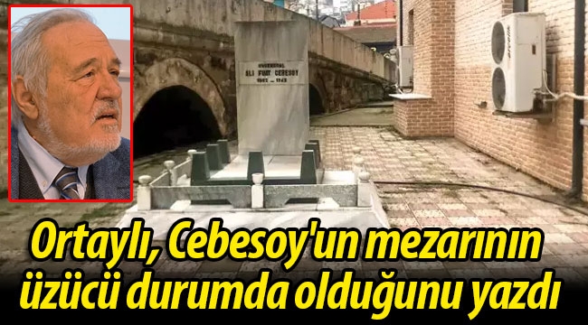 Ortaylı, Cebesoy'un mezarının üzücü durumda olduğunu yazdı