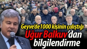 Uğur Balkuv'dan Bilgilendirme