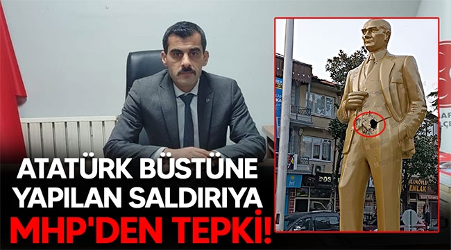 Akyazı'daki Atatürk büstüne yapılan saldırıya MHP'den tepki!