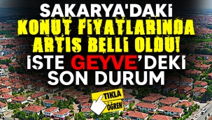 Geyve'de ortalama konut fiyatı belli oldu