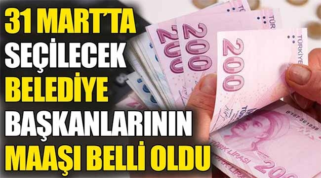 İşte 31 Mart'ta seçilecek belediye başkanlarının maaşları