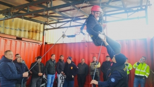 Orman çalışanlarına yükseklik eğitimi