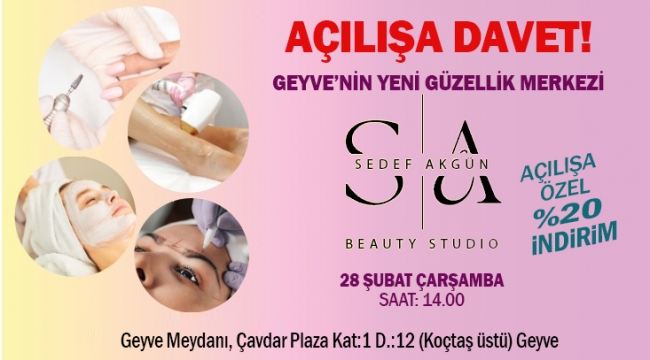 Sedef Akgün Beauty Studio açılıyor