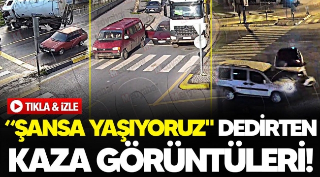 Sakarya'dan "Şansa yaşıyoruz" dedirten kaza görüntüleri!