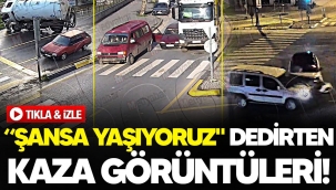 Sakarya'dan "Şansa yaşıyoruz" dedirten kaza görüntüleri!