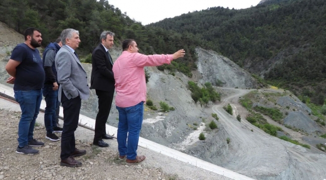 Doğantepe Barajı'nı incelemeye geldiler