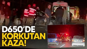 Geyve-Adapazarı yolunda korkutan kaza!