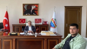 Marmara'nın en genç muhtarından Kaymakam Güven'e ziyaret