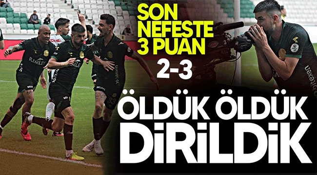 Öldük öldük dirildik! Giresunspor-Sakaryaspor 2-3