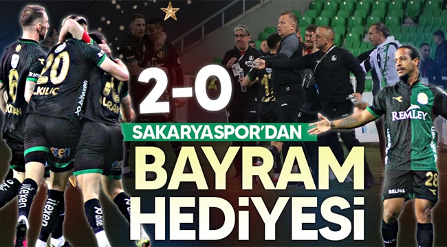 Sakaryaspor'dan bayram hediyesi: 2-0