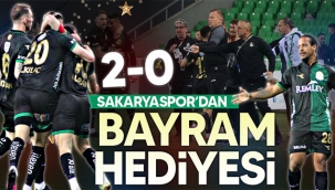 Sakaryaspor'dan bayram hediyesi: 2-0