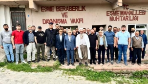 Ali İnci'den Eşme muhtarı Murat Ermiş'e ziyaret