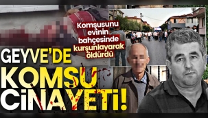 Geyve'de komşu cinayeti!