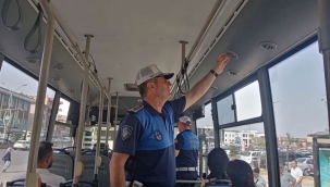 Toplu taşımada klima denetimleri yapılıyor